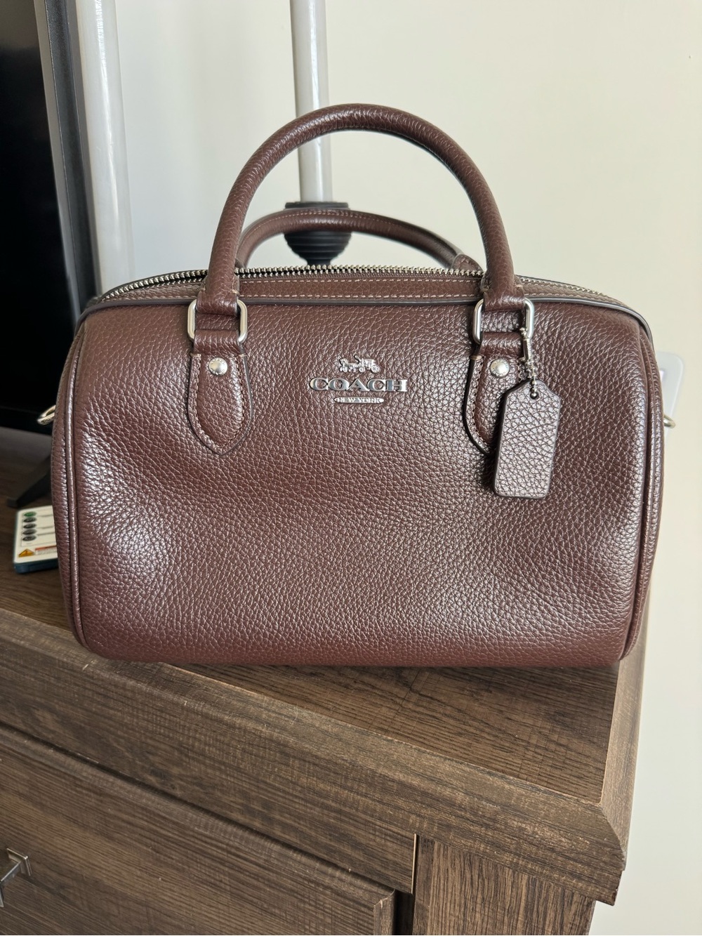 Coach Rowan Satchel - Maple with Silver Hardware - RARE!